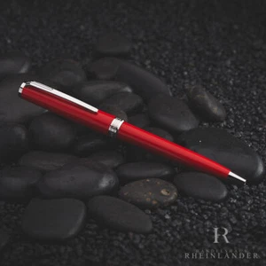 Montblanc Pix Collection Red Resin Platinum Line Ballpoint Pen Kuli ID 114814 - Picture 1 of 4