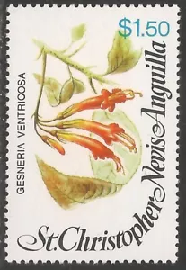 St. Kitts-Nevis #383 (A64) En muy buen estado sin montar o nunca montada - 1979 $1.50 flor Gesneria Ventricosa - Imagen 1 de 1