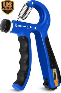 Hand Grip Strengthener Trainer with Adjustable Resistance 10-130Lbs (4.5-59Kg), - Picture 1 of 7
