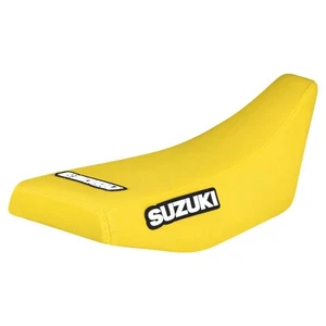 2003 SUZUKI RM60 gripper seat cover by Enjoy MFG   all YELLOW standard #115 LOGO - Picture 1 of 4