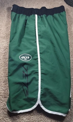 New! NFL NEW YORK JETS-Green Poly Cloth, Boys Mesh Lined Swim Trunks-Yth (XL).18 Cover