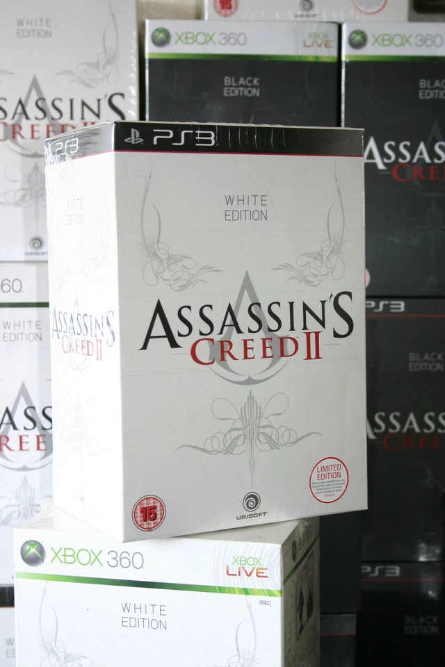 PS3 Assassin's Creed II White Edition, UK BBFC 15+, Brand New & Factory Sealed  - Image 1 of 1