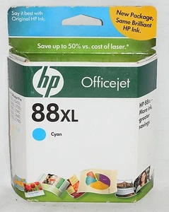 Neu versiegelt HP 88XL Officejet Tintenpatrone Cyan Ablaufdatum Jan 2011 ~ kostenloser Versand - Bild 1 von 3