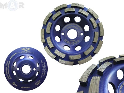 M&R-DIATOOLS Diamant Schleifteller 125 180 Profi Schleiftopf Topfscheibe für Beton Estrich
