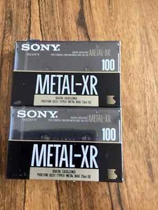 2 cassettes audio vierges métal SONY Metal-XR 100 min type IV 4 positions - Photo 1/1