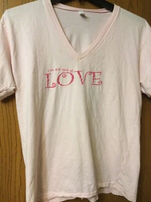 Air Supply - “All Out Of Love” - 2010 - 35 Years.   Pink Shirt. Ladies.  L.      - Image 1 of 4