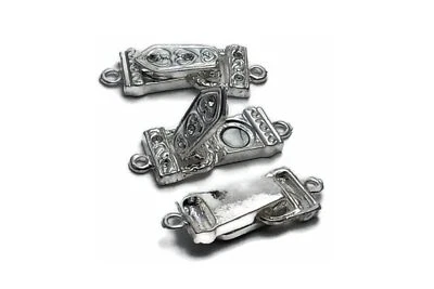 Fold Over Magnetic Clasps (Qty 1) Rhinestone Magnetic Clasps Bracelet Clasp - Image 1 of 4