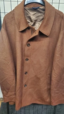 Новый Ralph Lauren мужской пальто верхнее пальто 54L коричневый шерсти смесь платье повседневное  - Изображение 1 из 4