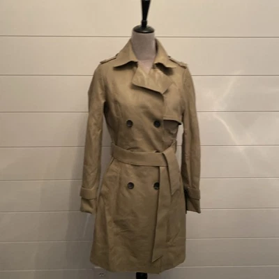 BOD & CHRISTENSEN Black NWT Double-Breasted Trench Coat Size Small - Image 1 of 4