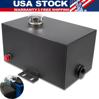 5 Gallon Hydraulic Fluid Reservoir Tank with Outlet 0.75" FNP Inlet 1.5" FNPT - Image 1 of 4