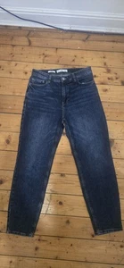 Pantalones de mezclilla Mango MNG nuevos mamá mamá azul Reino Unido 12 EUR 40 calce relajado - Imagen 1 de 6