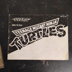 Teenage Mutant Ninja Turtles solo manuale NES Nintendo