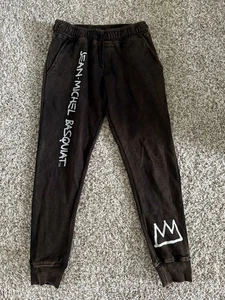 Braune Herren-Jogginghose Größe Small Jean Michelle Basquiat Kordelzug neu mit Etikett - Bild 1 von 3