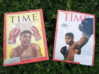 ALI COLLECTOR GEMS:  First & Last Muhammad Ali Time Magazine eds (1963 & 2016) - Image 1 of 4