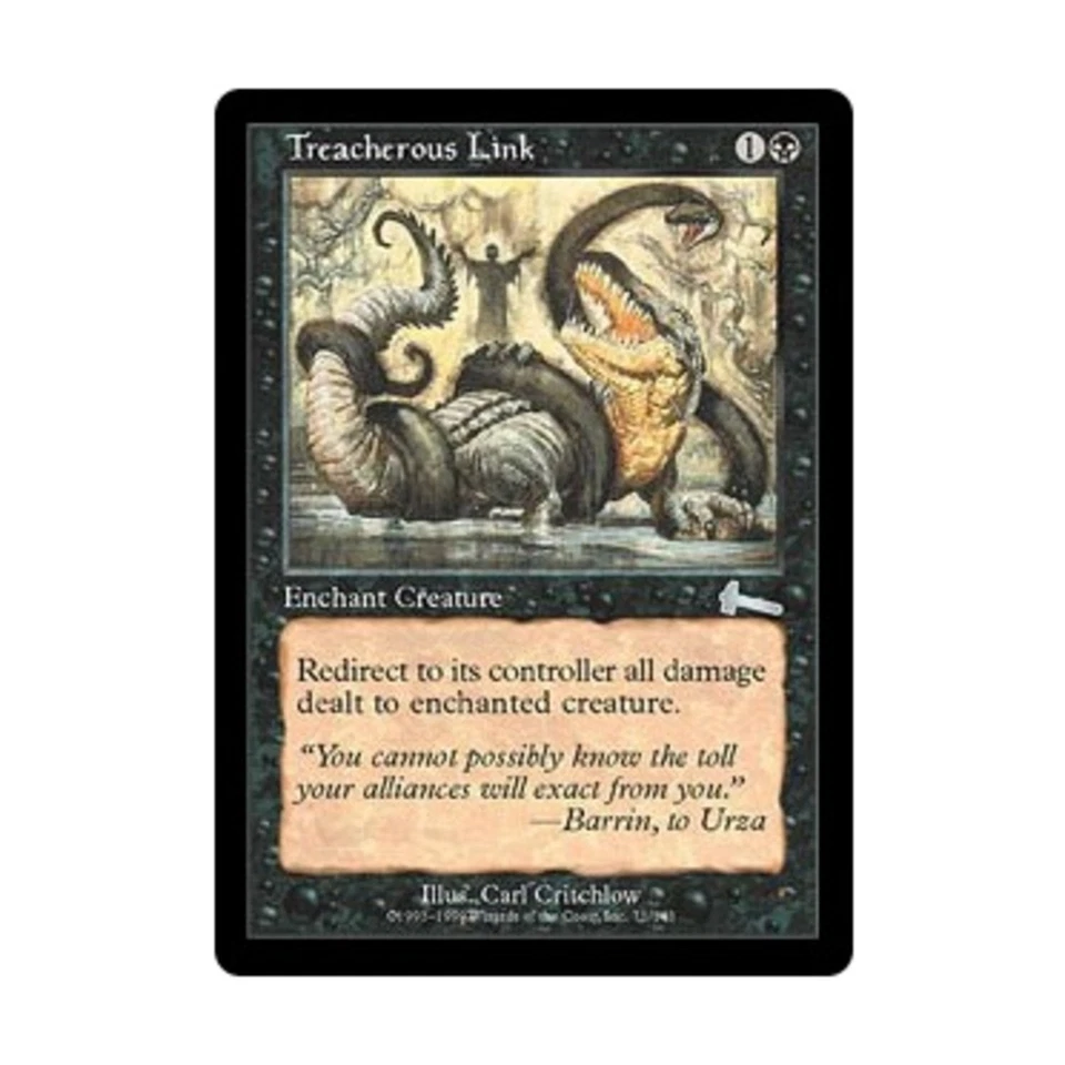 WOTC MtG Urza's Legacy Treacherous Link (U) (Foil) EX - Image 1 of 1