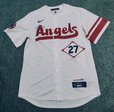 Мужская футболка Nike California Angels Mike Trout City Connect средний размер новая MLB  - Изображение 1 из 4