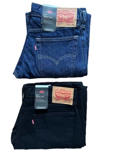 Levi's® 517 Original Herren Bootcut Jeans – Schwarz - Rinsed Blue - Bild 1 von 41