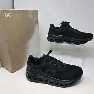 On Cloud Cloudmonster Mens Size 10 All Black Athletic Running Shoes *tried On* - Picture 1 of 23