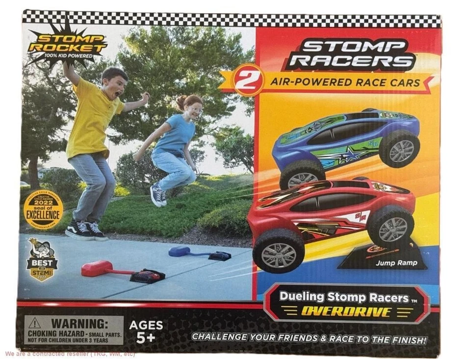 Stomp Rocket Dueling Stomp Racers Overdrive con 2 coches de carreras y 2 lanzadores Foto 1 de 1