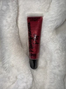 Victoria’s Secret BEAUTY RUSH Flavored Lip Gloss~red Glitter Pomegranate Pop NEW - Picture 1 of 4