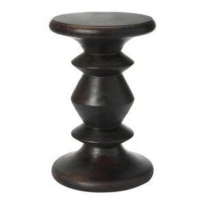 The Berns Mid-Century Modern Solid Mango Table with Flat Top, End Table or Stool - Picture 1 of 9