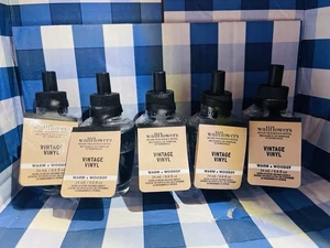 New Sealed Bath & Body Works Vintage Vinyl  Wallflowers Refill Bulbs x 5 - Picture 1 of 2