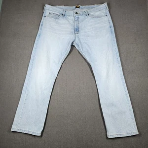Lee Jeans Mens Size 40x29 Slim Fit Light Wash Straight Leg - Picture 1 of 9