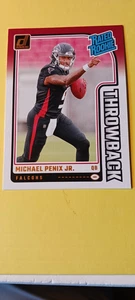 2024 Panini Donruss Rated Rookie Throwback Michael Penix Jr. #3 Atlanta Falcons - Bild 1 von 2