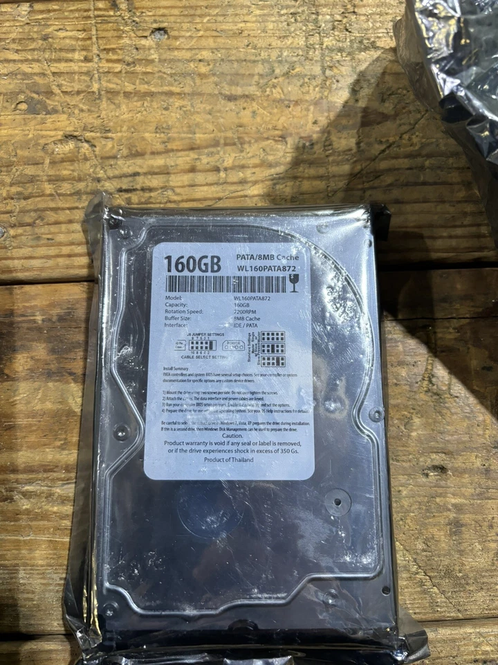 WL160PATA872 160GB PATA/8MB Cache Notebook Hard Drive 7200RPM - Image 1 of 2