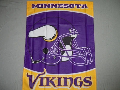 MINNESOTA VIKINGS 27X37 WINCRAFT garden pole flag superior qlty GENUINE NFL Lic Cover