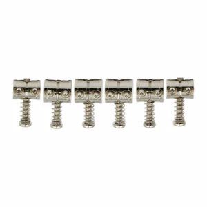 Hosco Mustang/Jaguar/Jazzmaster Style höhenverstellbare Brückensättel (Nickel) - Bild 1 von 3