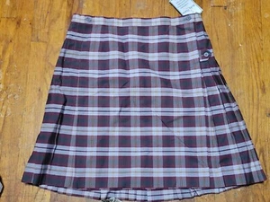 Becky Thatcher Elderwear Red Green Plaid School Skirt Size 20 1/2  37x23 NWT - Picture 1 of 5