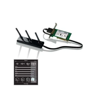 Belkin N1 Wireless Desktop Card network adapter PCI F5D8001 802.11g 802.11n .11b - Image 1 of 4