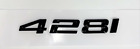 For Bmw Black 428I Emblem Badge Rear Numbers Decal Trunk Nameplate New!