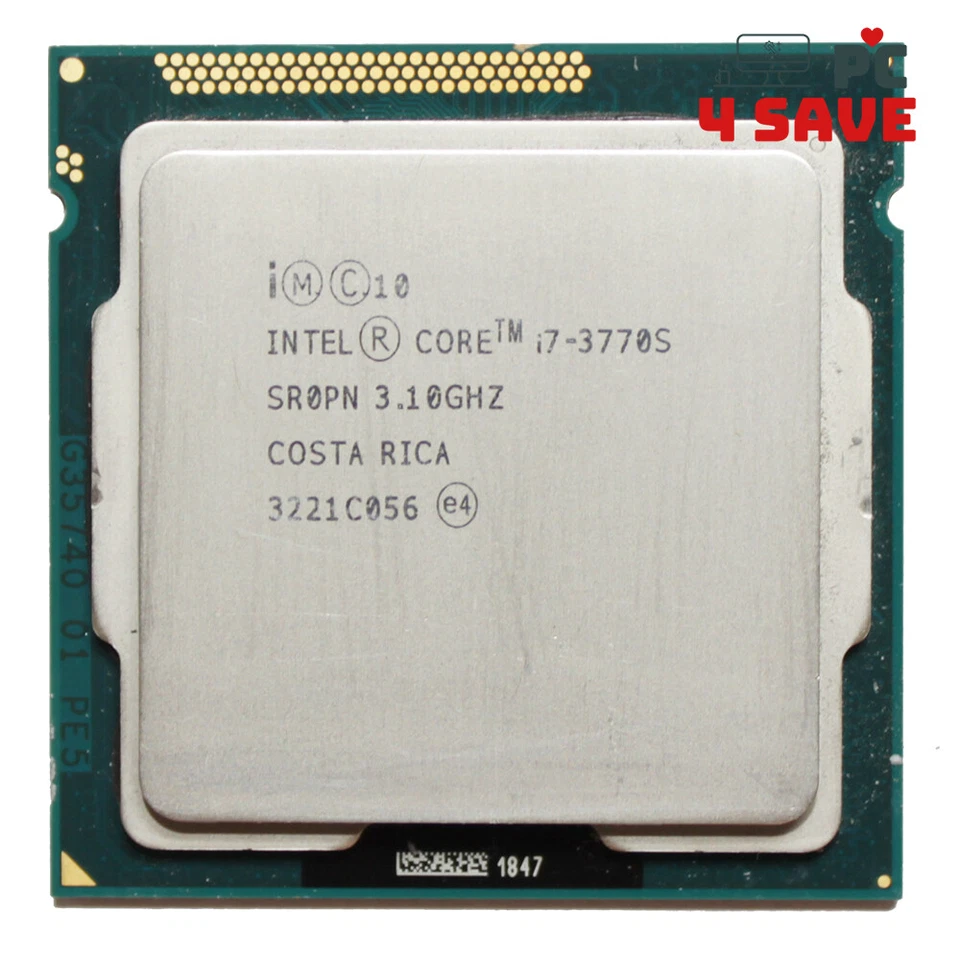 Intel Core i7-3770S SR0PN 3.10GHz 8MB Quad Core LGA 1155 Game Processor CPU 65W - Image 1 of 2