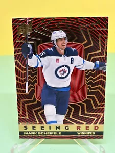 Mark Scheifele Winnipeg Jets 23-24 Upper Deck Extended Seeing Red #SR-7 - Picture 1 of 2