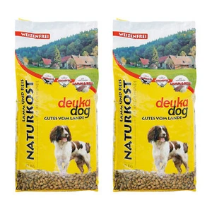 2 x Deuka Dog Naturkost 15 kg Lamm & Reis Hundefutter Weizenfrei Trockenfutter - Bild 1 von 4