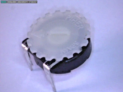 👉 Trimmer 100K liegend mit Einstellrad Rändelscheibe Trimmpoti PIHER PT15-L V02