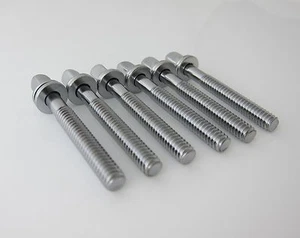 6pcs 42mm Drum Tension Rods with Washers for Tom Snare Build /1.65 Inch (1 5/8") - Picture 1 of 3