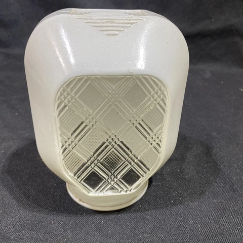 Light Globe Retro Ceiling / Wall Lamp Shade Milk Glass Oblong Deco Mid Century Cover
