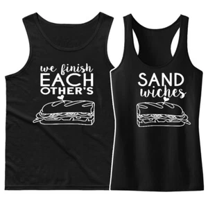 We Finish Each Others Sandwiches Couple Matching Tank top BFF Anniversary Gift - Picture 1 of 3