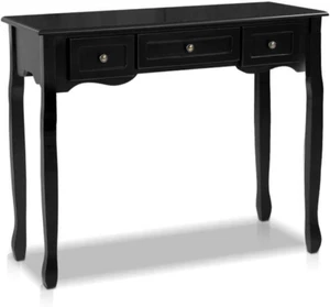 Console Table, Wood Side Hallway Tables Dressing Vanity Desk Drawers Home Bedroo - Picture 1 of 12