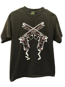 Roots Life T-Shirt Men's Size M Black Peace USA Made 100% Cotton Graphic Tee - Picture 1 of 9