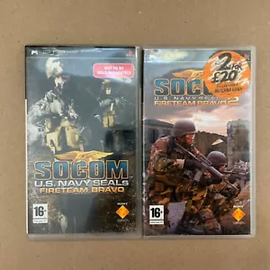 PSP Socom 2 US Navy Seals Paquete + Instrucciones SOLO CAJA DE JUEGO VACÍA x2 - Imagen 1 de 5