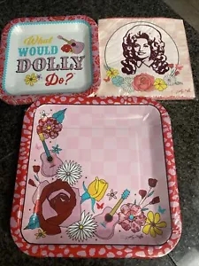 Dolly Parton Country Music Floral Dinner & Appetizer Party Plates and Napkins - Picture 1 of 5
