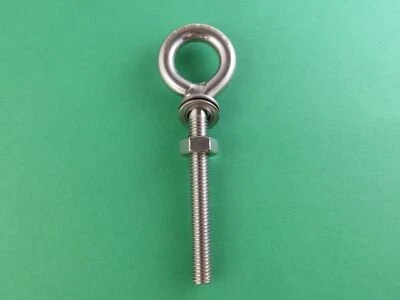 US STAINLESS Stainless Steel 316 M8 Eye Bolt Welded 8mm x 60mm Marine Grade