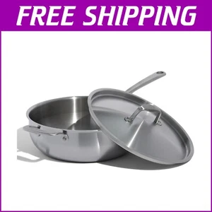 In Italien hergestellte 5 Quart Edelstahl Saucier Pfanne - müheloses Kocherlebnis - Bild 1 von 8