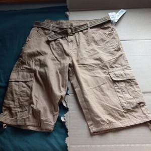 Ring Of Fire Mens 38 (Actual 39x14) Tobacco Brown Cargo Shorts--NWT - Picture 1 of 7