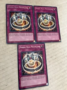 3 Nordic relic megingjord (1 is unlimited) rare yu-gi-oh gaming cards cscan - Picture 1 of 1