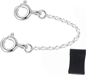 Cadena de seguridad para pulsera de plata de ley cadenas de seguridad para pulseras cadena de seguridad - Imagen 1 de 12